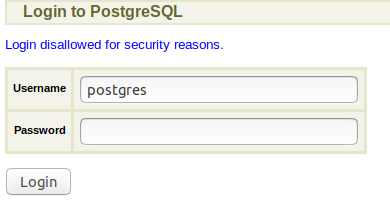 Login disallowed for security reasons